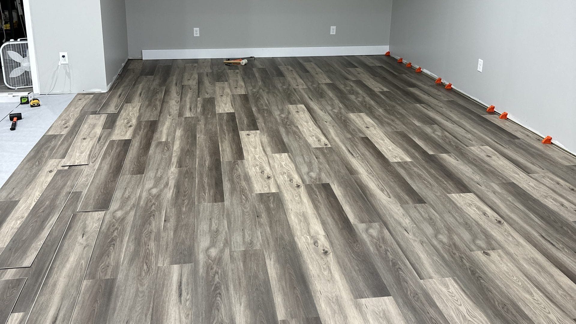 Completed picture of a floor remodeling done by Multi Construction Services.